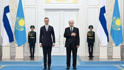"Ақорда" резиденциясында Финляндия Президентін қарсы алу рәсімі өтті, сурет - Zakon.kz жаңалық 28.10.2025 11:40