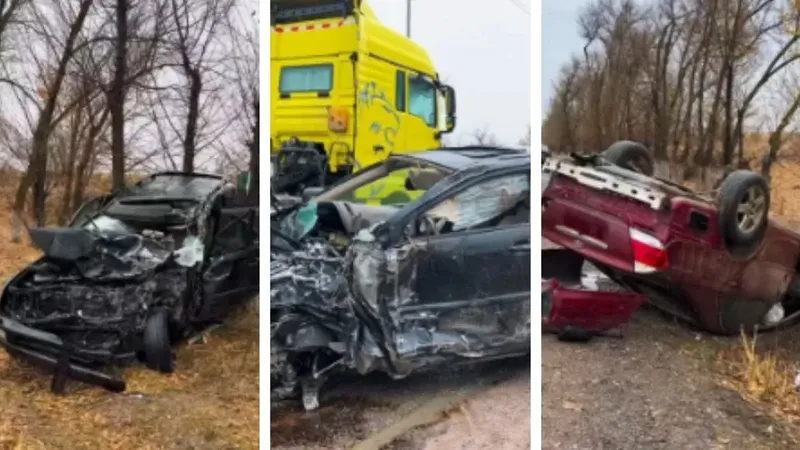 Алматы – Бішкек тасжолында үш көлік соқтығысты: зардап шеккендер бар