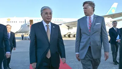 6 қарашада Қазақстан Президенті Қасым-Жомарт Тоқаев ресми сапармен АҚШ-тың Вашингтон қаласына келді, деп хабарлайды Zakon.kz. , сурет - Zakon.kz жаңалық 06.11.2025 09:01