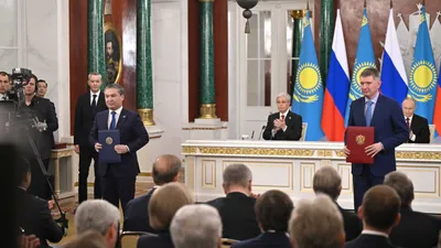 Қол қою, Мәскеу, Қасым-Жомарт Тоқаев, Владимир Путин, декларация , сурет - Zakon.kz жаңалық 12.11.2025 19:50