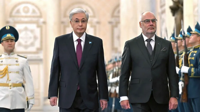 Ақордада Эстония президентін салтанатты түрде қарсы алды