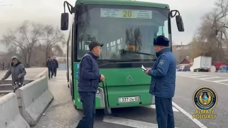 Алматыда жолаушылар тасымалына қатысты жаппай тексеріс басталды