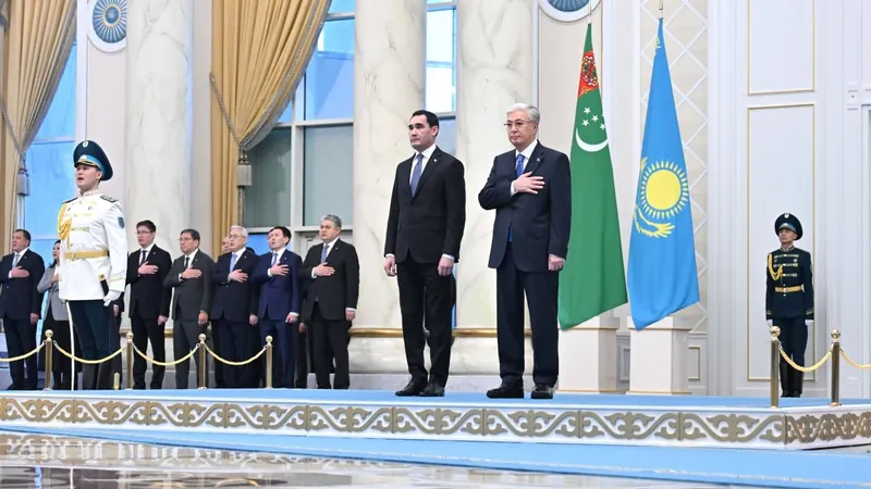 Ақордада Түрікменстан президентін қалай қарсы алды - фоторепортаж