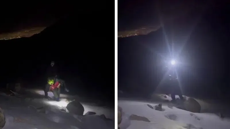 Алматы тауларында үш турист қараңғы түсе бағытынан жаңылып, шың басында қалып қойған