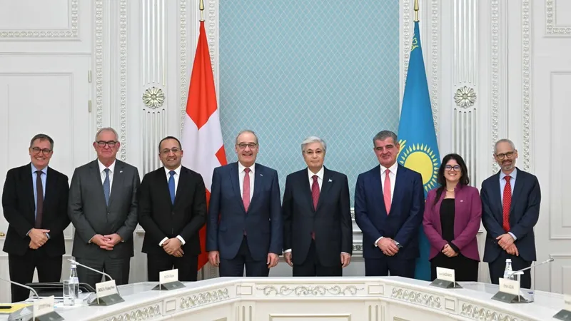 Келіссөз, Астана, Мемлекет басшысы, Швейцария вице-президенті, Ги Пармелан , сурет - Zakon.kz жаңалық 28.11.2025 17:37