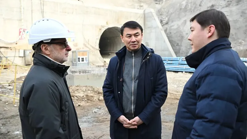 Алматы әкімі "Қалқаман" метро станциясының құрылыс жұмыстарын тексерді