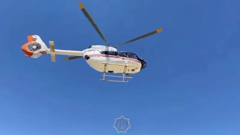 ШҚО-да қиын жағдайдағы бес жасар бала ауылдан орталыққа тікұшақпен жеткізілді