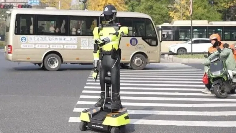 Қытайда жол қозғалысын реттеуші полицейдің орнын роботтар басуда