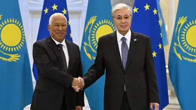 Бүгін, 4 желтоқсан 2025 жылы, Астанаға ресми сапармен Еуропалық Кеңестің президенті Антониу Кошта келді, деп хабарлайды Zakon.kz., сурет - Zakon.kz жаңалық 04.12.2025 16:57