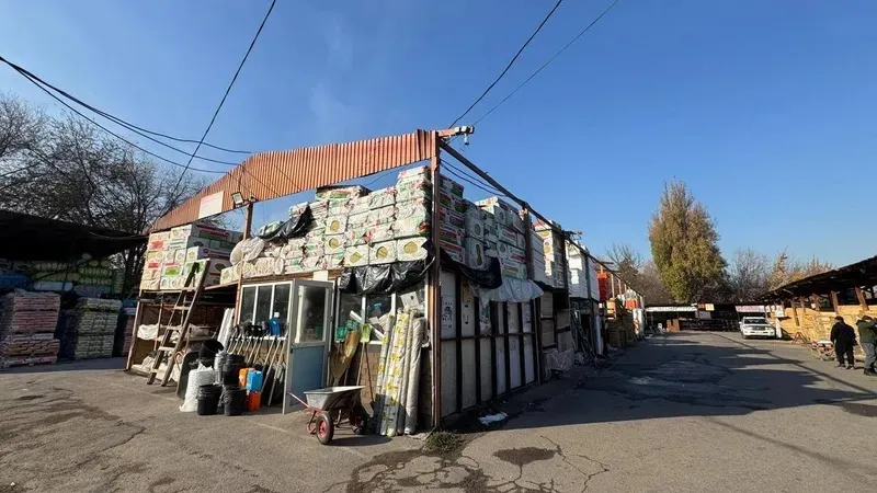 Алматыда заңсыз салынған базар сүріліп жатыр