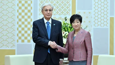 Мемлекет басшысы Қасым-Жомарт Тоқаев Токио қаласының губернаторы Юрико Коикэмен кездесу өткізді., сурет - Zakon.kz жаңалық 19.12.2025 08:21