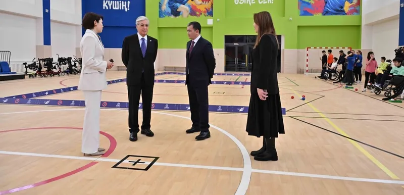 Президент еліміздегі алғашқы Инклюзивті спорт орталығын аралап көрді
