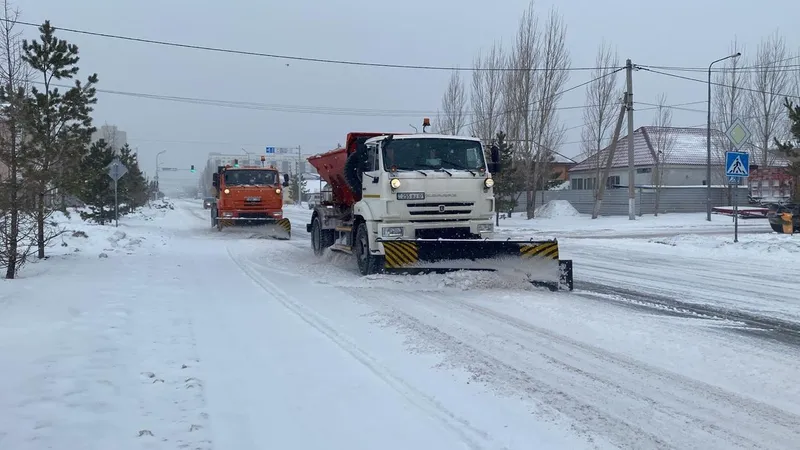 Қар тазалау, Астана, әкімдік, мәлімдеме, сурет - Zakon.kz жаңалық 31.12.2025 18:39