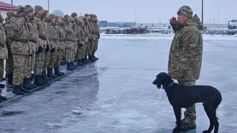 Қарулы күштердің әскери бөлімінде "Айқас" атты тазы қызмет етеді