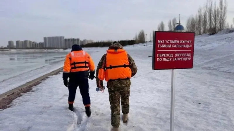 Астанада ауа райының жылынуына байланысты мұз айдыны мен сырғанақтар жабылды