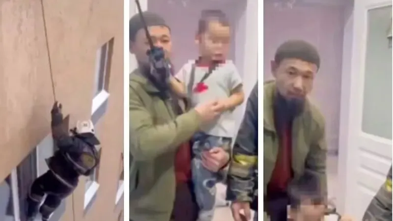 Астанада үш жасар бала есікті іштен жауып, пәтерде жалғыз қалып кеткен