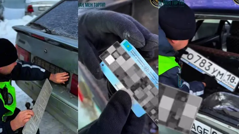 Ақтөбе облысында жалған нөмір таққан және нөмірлері боялған көліктер анықталды