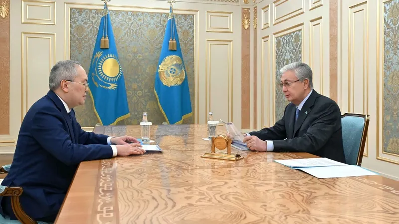 Тоқаев Қаржылық мониторинг агенттігінің төрағасы Жанат Элимановты қабылдады