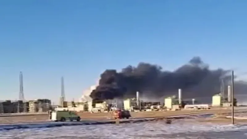 Теңіз кен орнында өрт шықты