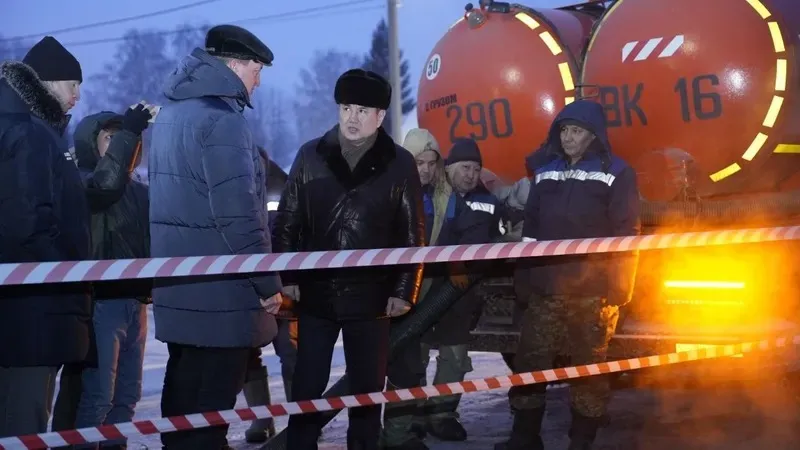 Өскеменнің бір бөлігі аязға байланысты сусыз қалды: әкім жағдайдың тұрақталғанын мәлімдеді