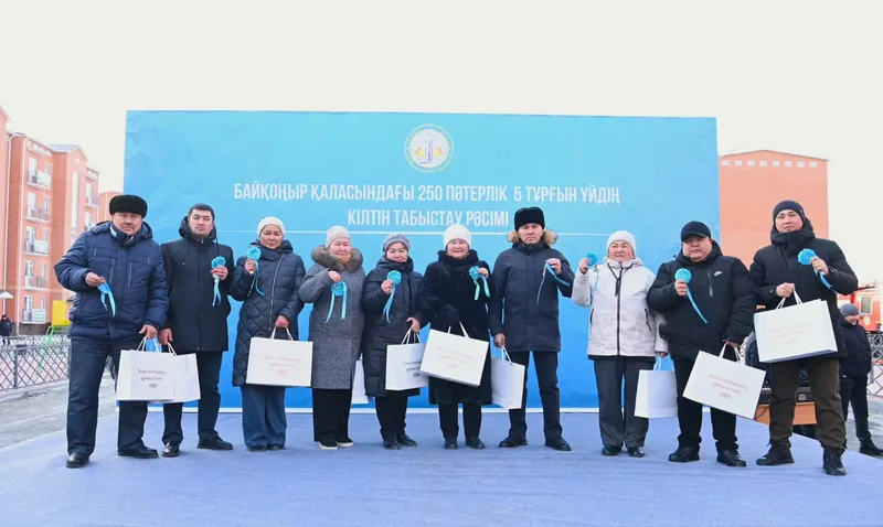 Байқоңыр қаласы тұрғындарына 250 пәтерлік 5 тұрғын үй табысталды