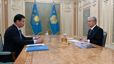 2026 жылғы 29 қаңтарда Мемлекет басшысы Қасым-Жомарт Тоқаев Алматы қаласының әкімі Дархан Сатыбалдыны қабылдады, деп хабарлайды Zakon.kz., сурет - Zakon.kz жаңалық 29.01.2026 15:00