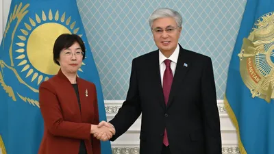 Президент қабылдауы, Ақорда, Тоқаев, Азия инфрақұрылымдық инвестициялар банкі, Цзоу Цзяи, сурет - Zakon.kz жаңалық 09.02.2026 17:02