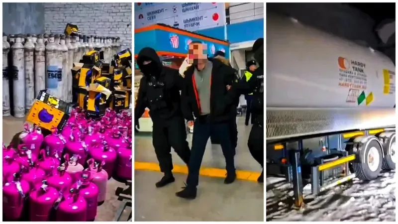 Ресейден Қазақстанға екі цистерна және мыңнан аса "көніл көтеретін газ" баллонын заңсыз тасымалдаған