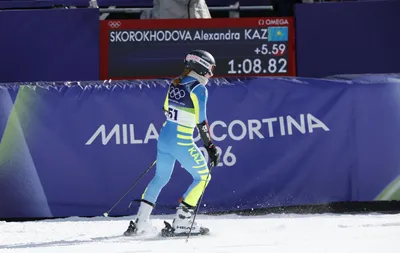 2026 жылғы Олимпиададағы тау шаңғысы: Александра Скороходова слалом-гигантта бақ сынады, сурет - Zakon.kz жаңалық 15.02.2026 20:01