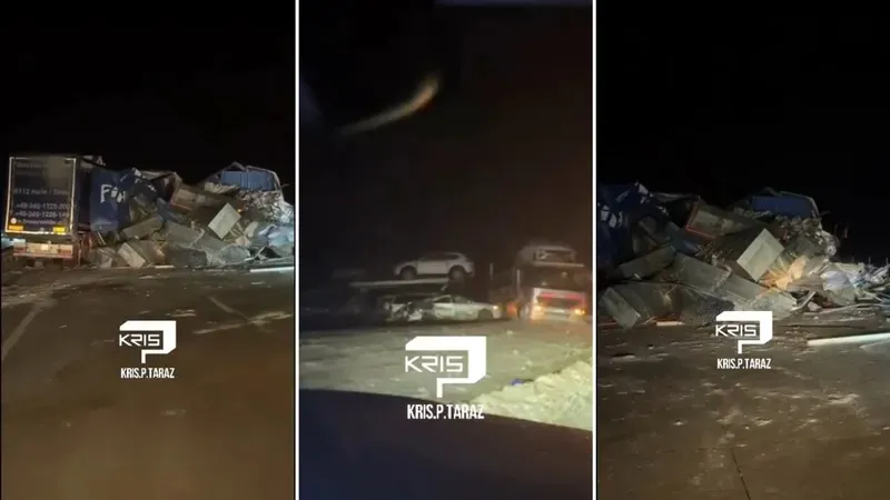 Алматы-Тараз тасжолында автокөлік тасымалдаушы қатысқан жол апаты болды, зардап шеккендер бар