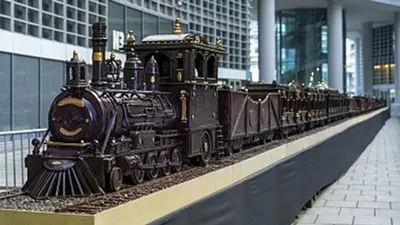 Бельгиялық шоколадтан жасалған пойыз Гиннестің рекордтар кітабына енді, сурет - Zakon.kz жаңалық 26.02.2026 13:16