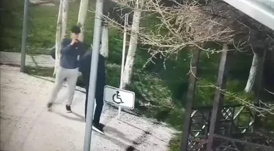 Шымкентте екі жігіт жол белгісін қасақана бүлдірген, сурет - Zakon.kz жаңалық 11.03.2026 19:13