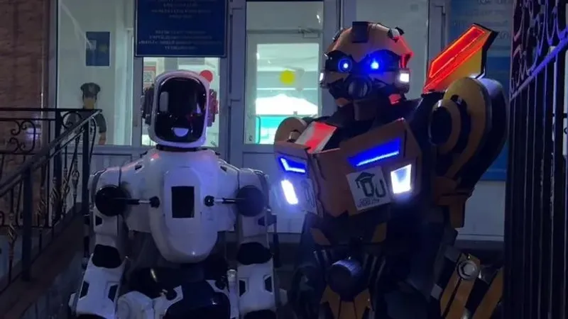 Бамблби мен Оптимус Прайм референдумға келгендерді таңғалдырды