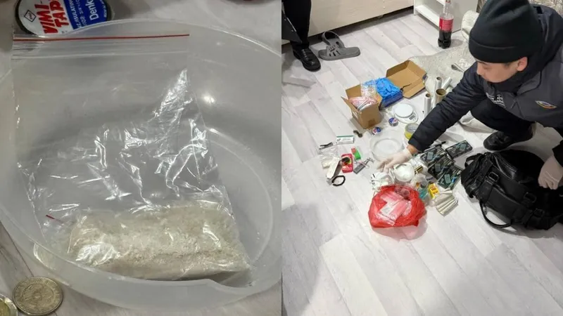 Қарағандыда қызметтік иттің көмегімен "синтетиканың" ірі партиясы тәркіленді