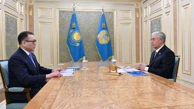 Мемлекет басшысы Сауда және интеграция министрі Арман Шаққалиевті қабылдады, сурет - Zakon.kz жаңалық 18.03.2026 12:51