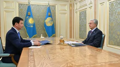 Мемлекет басшысы Алматы қаласының әкімі Дархан Сатыбалдыны қабылдады, сурет - Zakon.kz жаңалық 20.03.2026 16:01