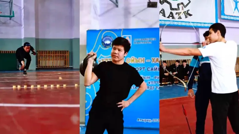 Атырауда жастар арасында ұлттық спорт түрлерінен жарыс өтті