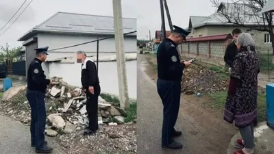 Түркістан облысында 2 тонна құрылыс қалдығын көшеге төккен тұрғын жауапқа тартылды, сурет - Zakon.kz жаңалық 09.04.2026 18:50