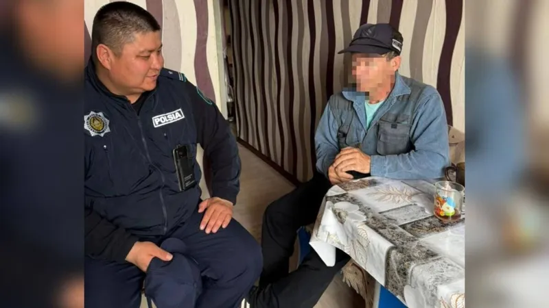 Қостанайлық учаскелік инспектор газға уланып қалған ер адамды құтқарып қалды