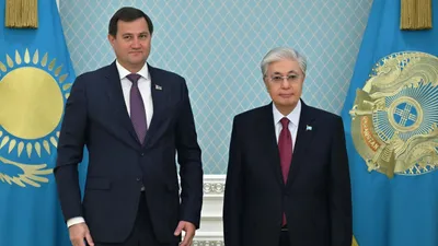 Мемлекет басшысы Беларусь сыртқы істер министрі Максим Рыженковты қабылдады, сурет - Zakon.kz жаңалық 14.04.2026 14:53