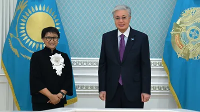 Мемлекет басшысы БҰҰ Бас хатшысының Су ресурстары жөніндегі арнаулы өкілі Ретно Марсудиді қабылдады, сурет - Zakon.kz жаңалық 15.04.2026 16:06