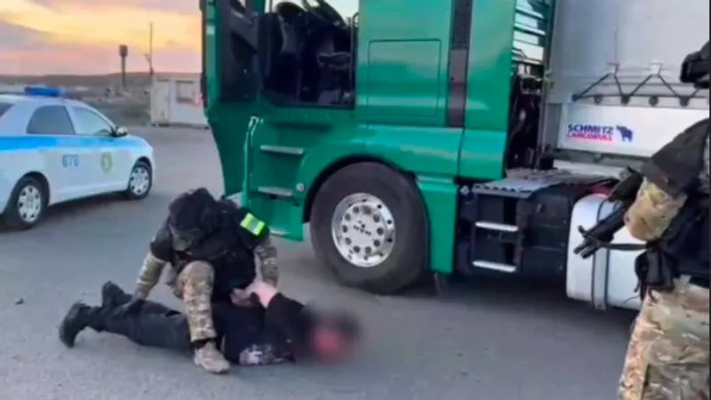 Павлодарда жүк көлігімен адамдарды заңсыз тасымалдамақ болған күдікті ұсталды