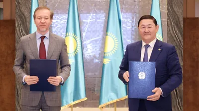 2026 жылдың 5 мамырында Қазақстан Республикасының Бас прокуратурасы мен "Қазақстандық шетелдік инвесторлар кеңесі" қауымдастығы (ҚШИКҚ) арасындаынтымақтастық туралы Меморандумға қол қоюдың салтанатты рәсімі өтті., сурет - Zakon.kz жаңалық 05.05.2026 10:51