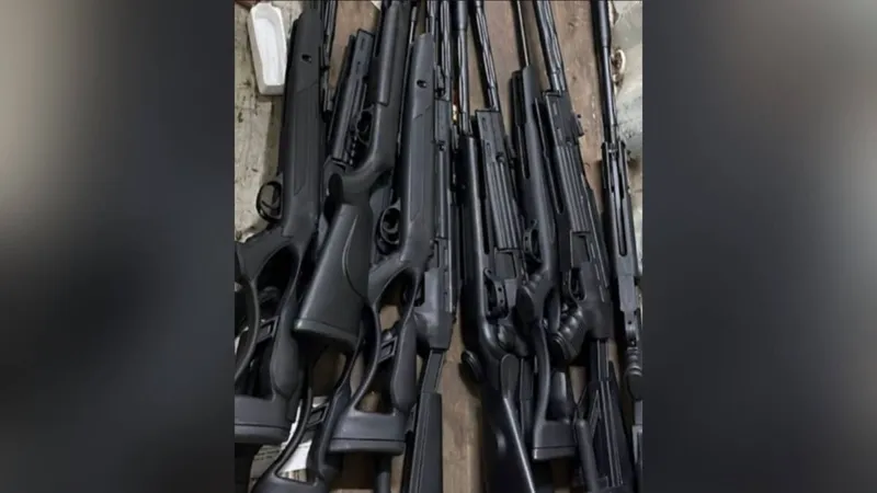 Алматыда пневматикалық қару және пышақтар тәркіленді