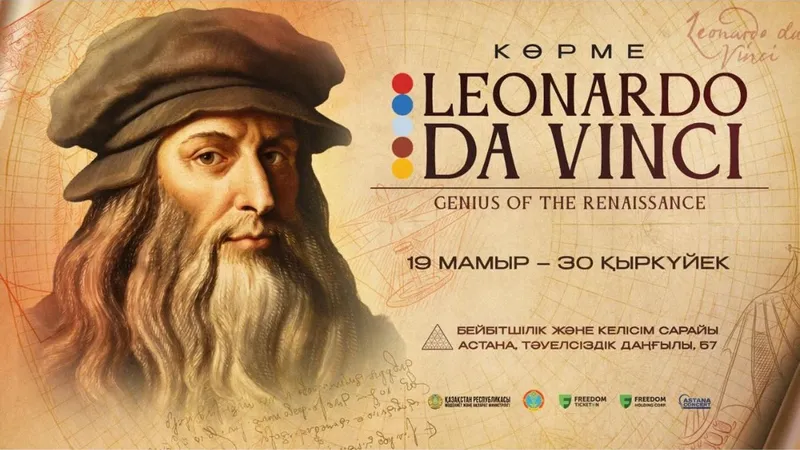 Астанаға Италиядан Леонардо да Винчи жайлы көрме экспонаттары әкелінді