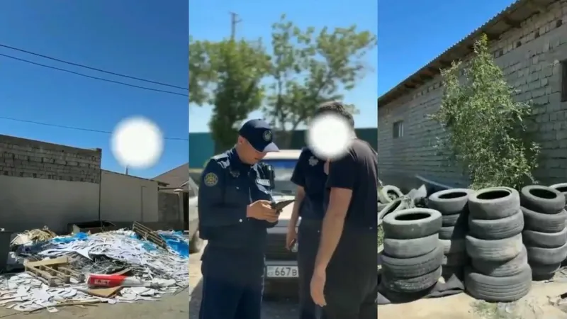 Түркістанда 1,5 тонна автокөлік дөңгелектерінің қалдығын заңсыз тастаған тұлғалар анықталды, сурет - Zakon.kz жаңалық 19.05.2026 20:18