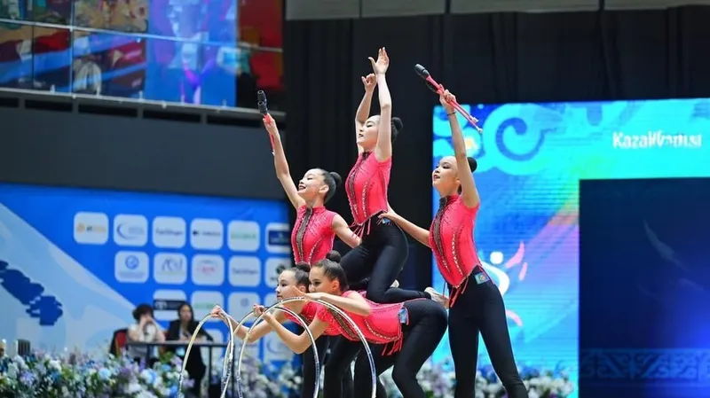 Көркем гимнастика, Бішкек, Қазақстан, Азия чемпионаты, күміс медаль 