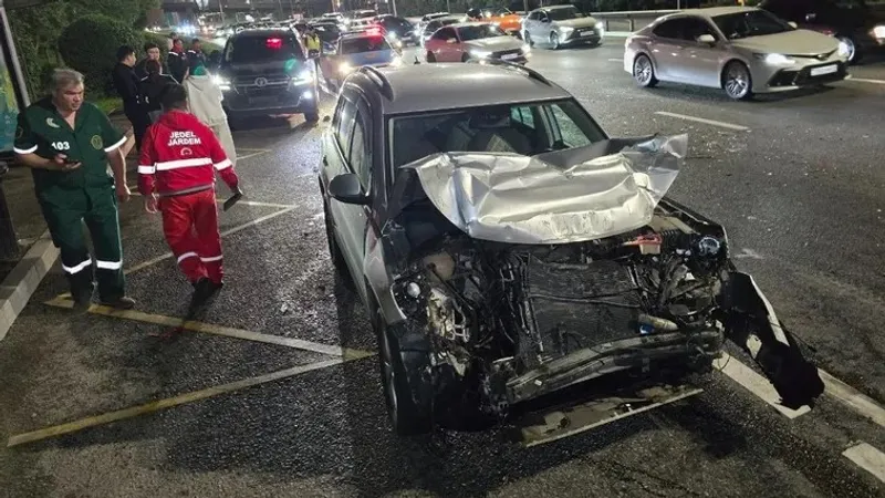 Жол апаты, Алматы, 7 маусым, Төле би, шығыс айналма жол, Volkswagen Tiguan, Renault Duster, сурет - Zakon.kz жаңалық 07.06.2026 09:55