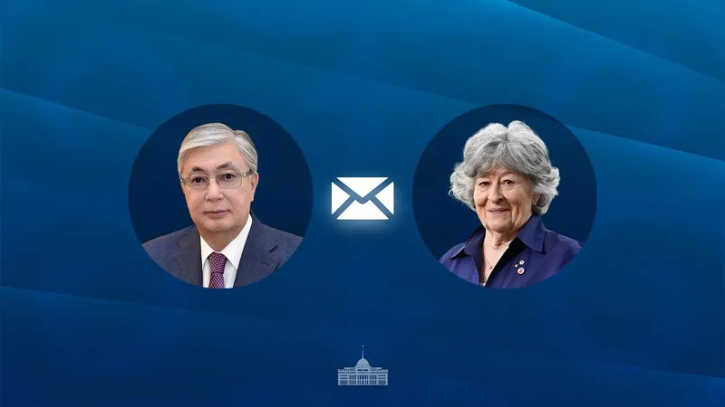 Құттықтау жеделхаты, Мемлекет басшысы, Қасым-Жомарт Тоқаев, Канада, генерал-губернатор, Луиза Арбур 