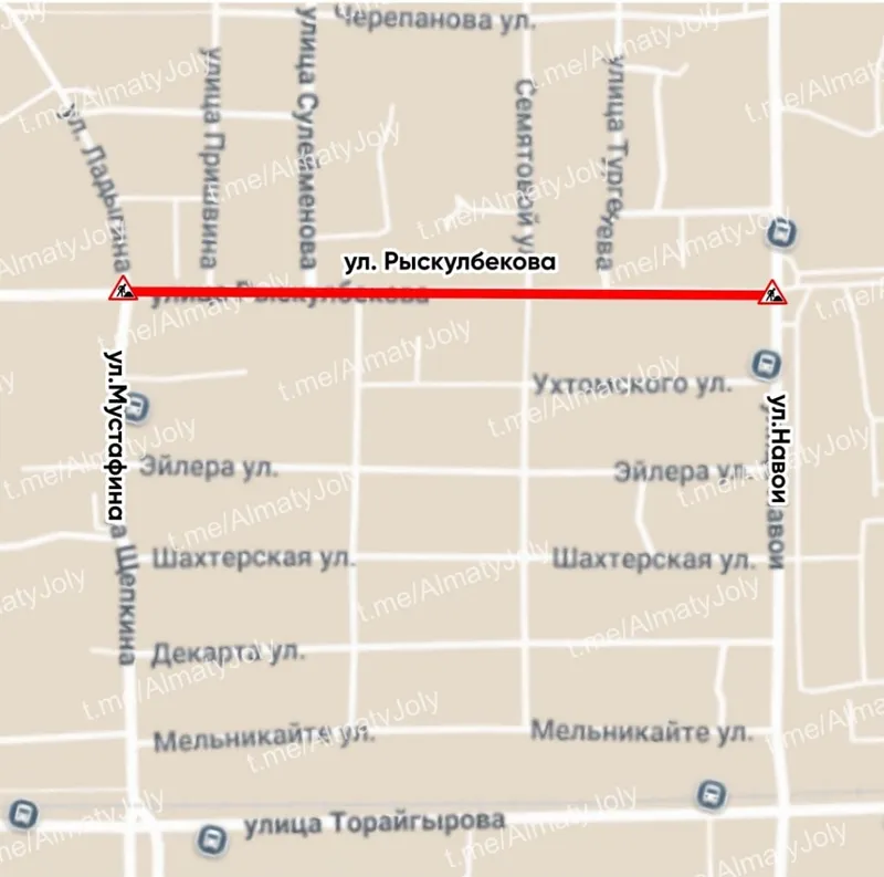 Жол жабылады, Алматы, Рысқұлбеков, 25 маусым, сурет - Zakon.kz жаңалық 24.06.2026 18:57